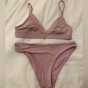 Size 4 - COS Triangle Bikini Set in Light Pink